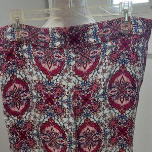 Loft Ann Taylor Floral Pants Size Large Wide Leg Women Spring